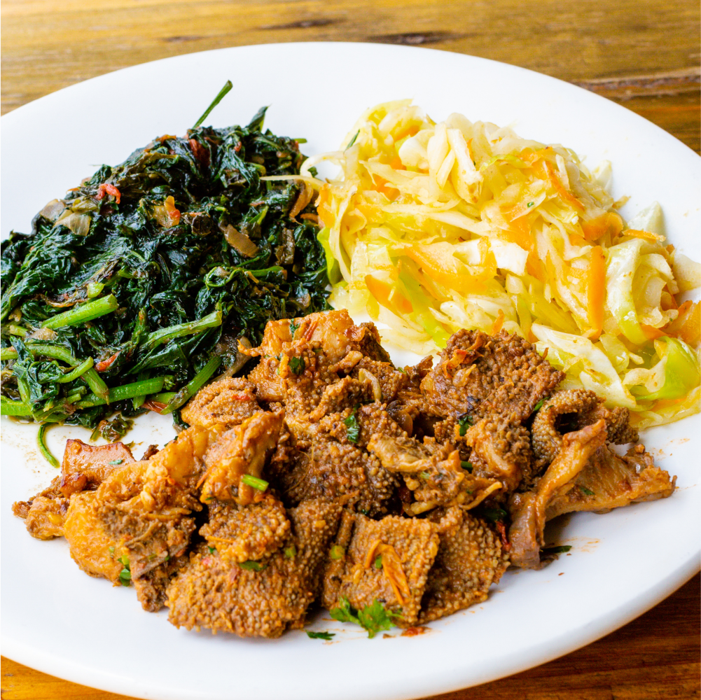 Ugali with Choice Meat